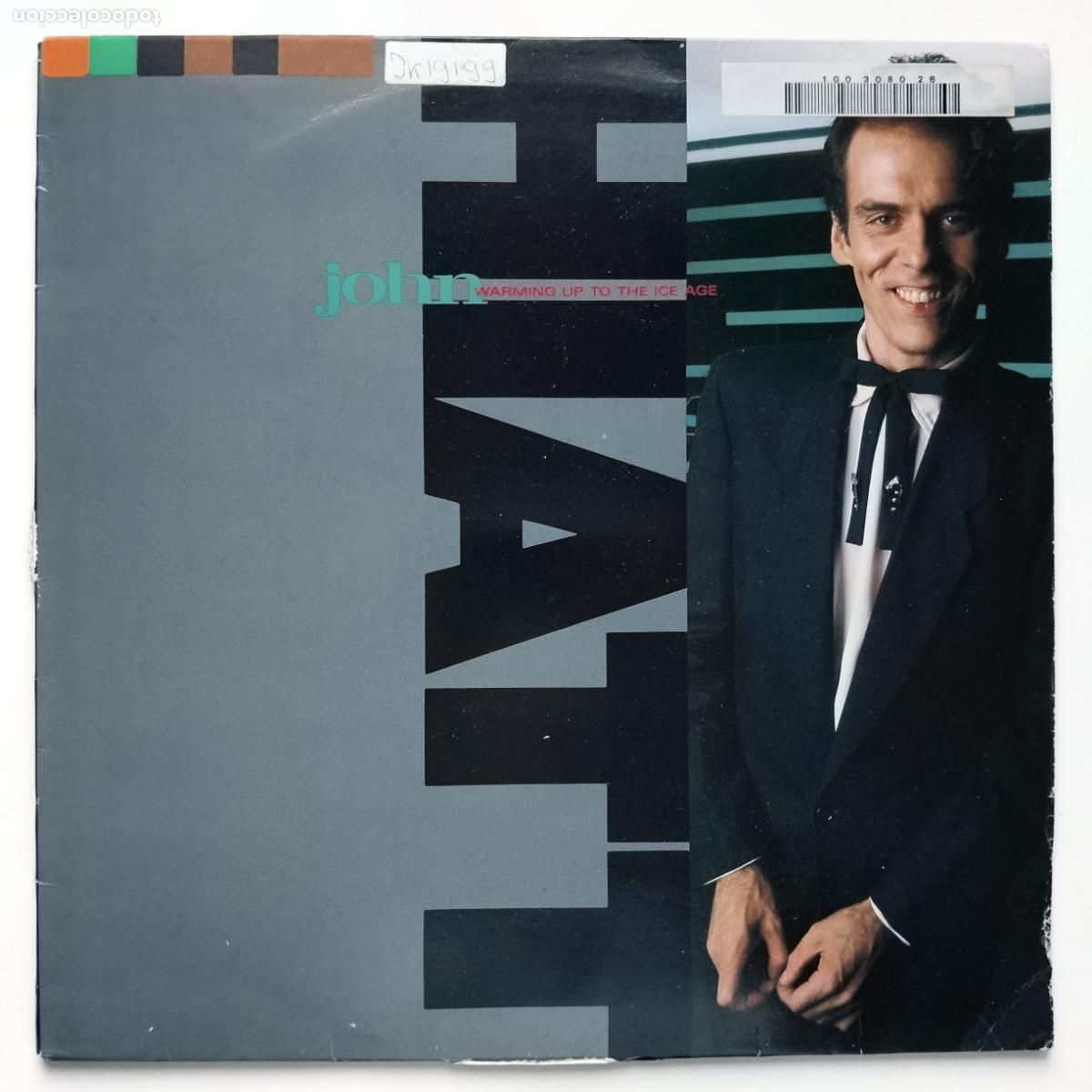 Discos de vinilo: John Hiatt-Warming Up To The Ice Age (LP Geffen 1985) Steve Earle, Ry Cooder, Warren Zevon, Costello