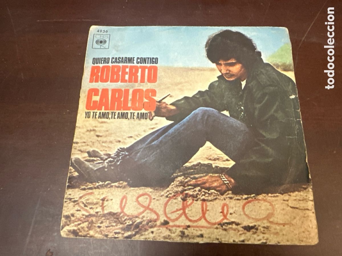 Discos de vinilo: ROBERTO CARLOS / QUIERO CASARME CONTIGO / YO TE AMO, TE AMO, TE AMO (SINGLE 1970)