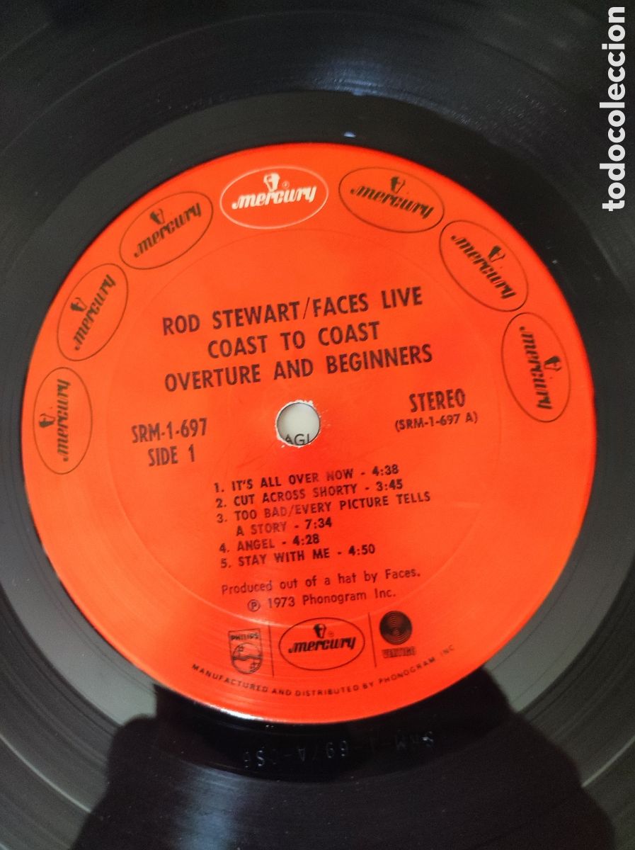 Discos de vinilo: FACES - COAST TO COAST (LIVE) OVERTURE AND BEGINNERS - Foto 6