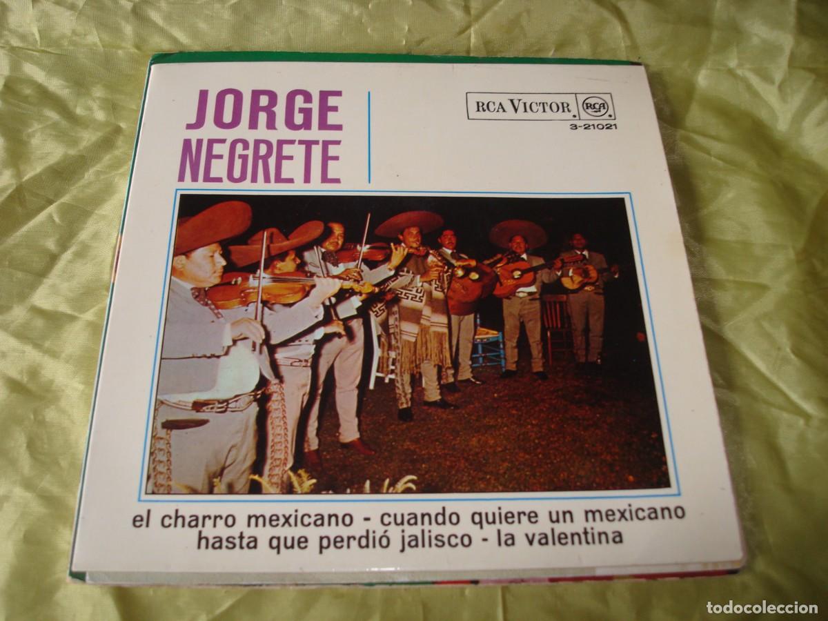 Discos de vinilo: JORGE NEGRETE. EL CHARRO MEXICANO + 3. EP. RCA VICTOR, 1967. IMPECABLE