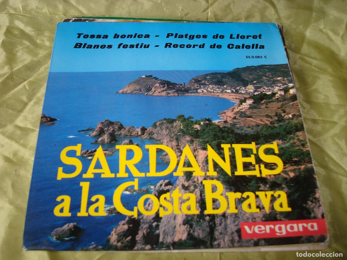 Discos de vinilo: SARDANES A LA COSTA BRAVA. TOSSA BONICA + 3. EP. COBLA LAIETANA. VERGARA, 1963