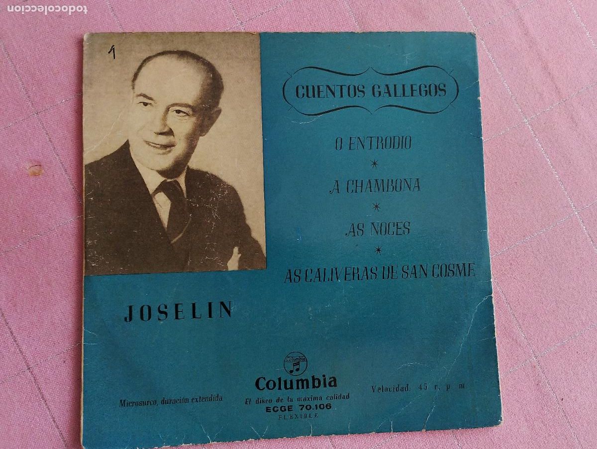 Discos de vinilo: joselin - cuentos gallegos, o entrodio, a chambona, as noces, as caliveras de san cosme,
