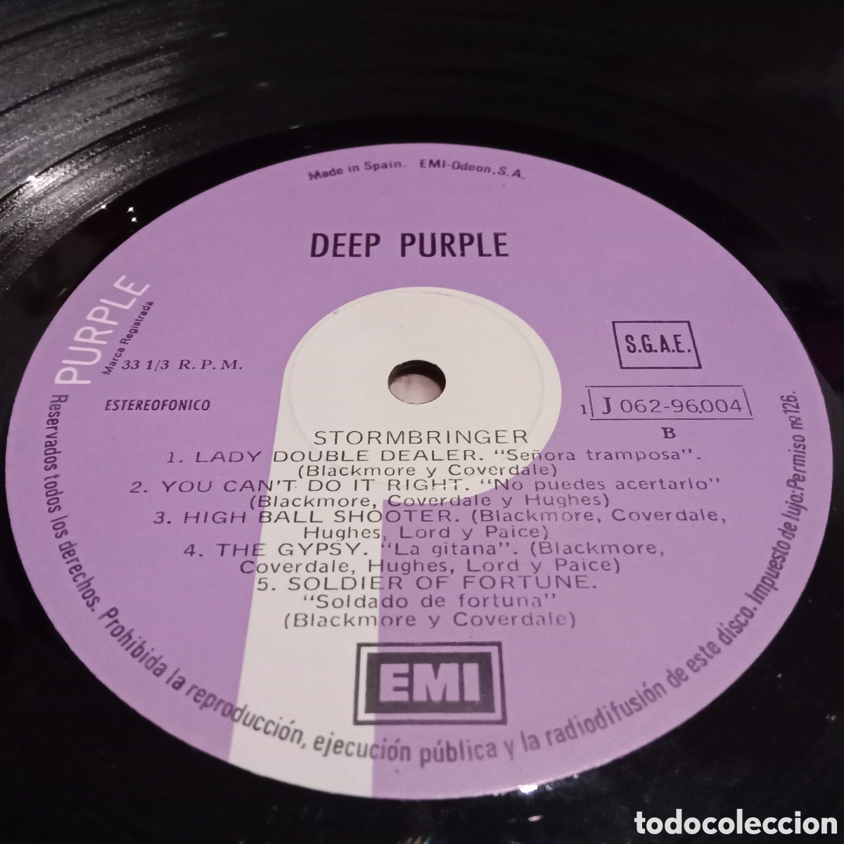 Discos de vinilo: DEEP PURPLE - STORMBRINGER - LP - Foto 5