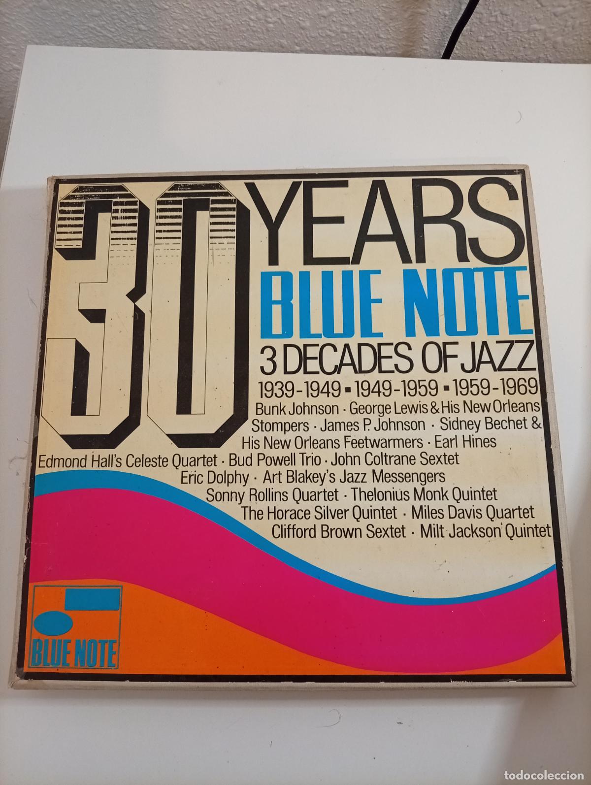 Discos de vinilo: 30 Years Blue Note - BOX 6 LPs - Volume 1 - 3 Decades Of Jazz 1939-1949/1949-1959/1959-1969