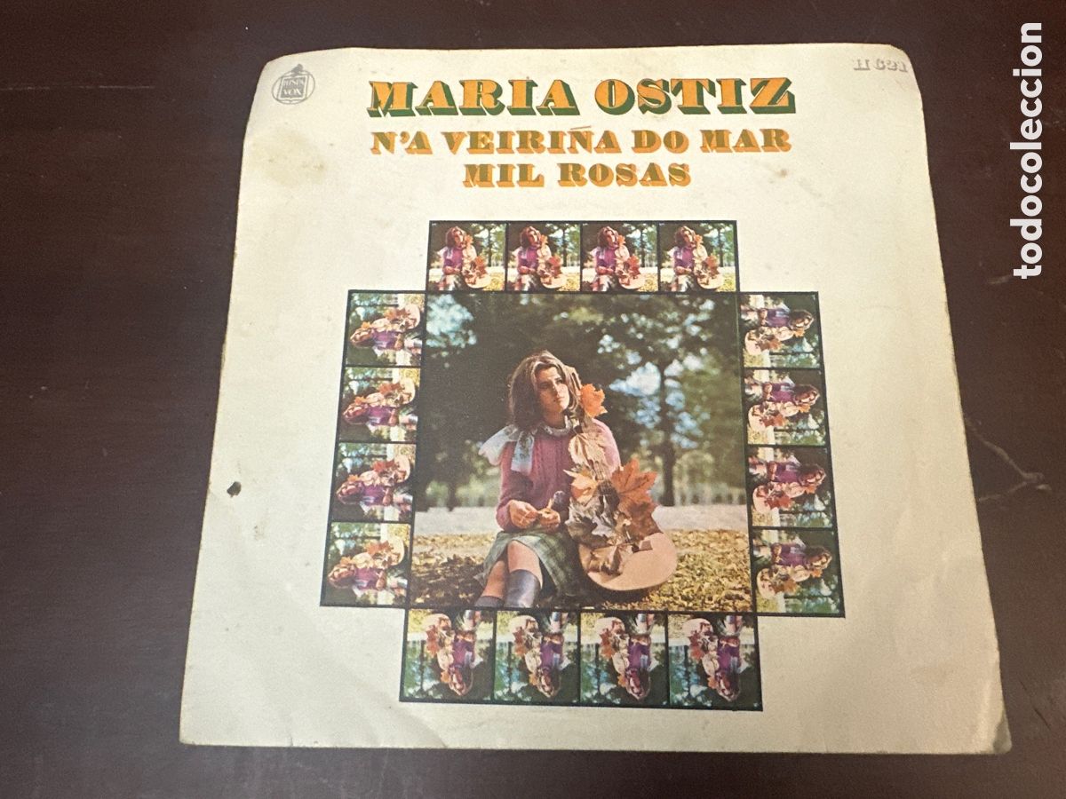 Discos de vinilo: MARIA OSTIZ - N&acute;A VEIRI&Ntilde;A DO MAR / MIL ROSAS - HISPAVOX 1970