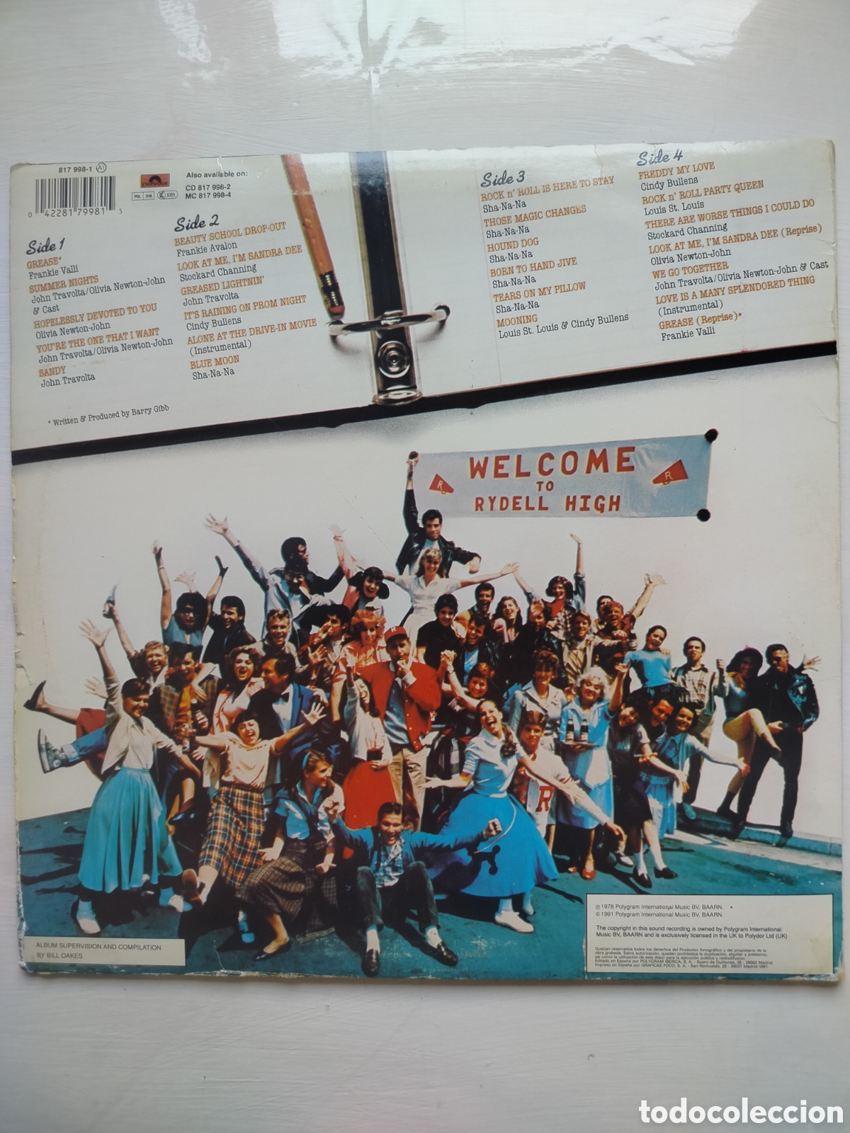 Discos de vinilo: Grease BSO 2xLPs 1991 - Foto 2