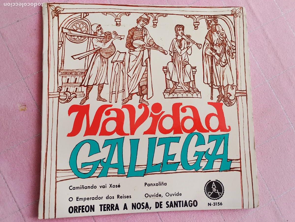 Discos de vinilo: Orfe&oacute;n Terra A Nosa &lrm;&ndash; Navidad Gallega; Cuatro Cantos de Ciego 1969