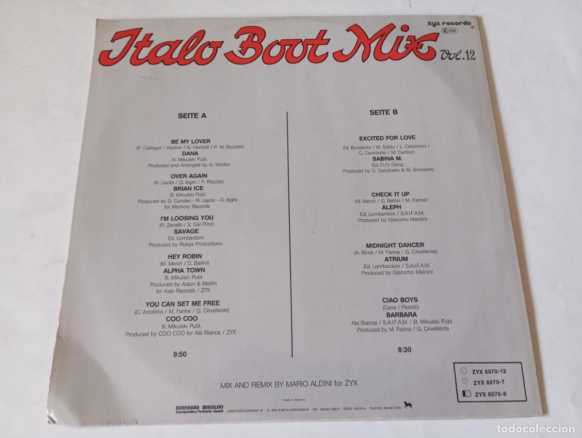 Discos de vinilo: Various &ndash; Italo Boot Mix Vol. 12 - 1988 - Foto 2