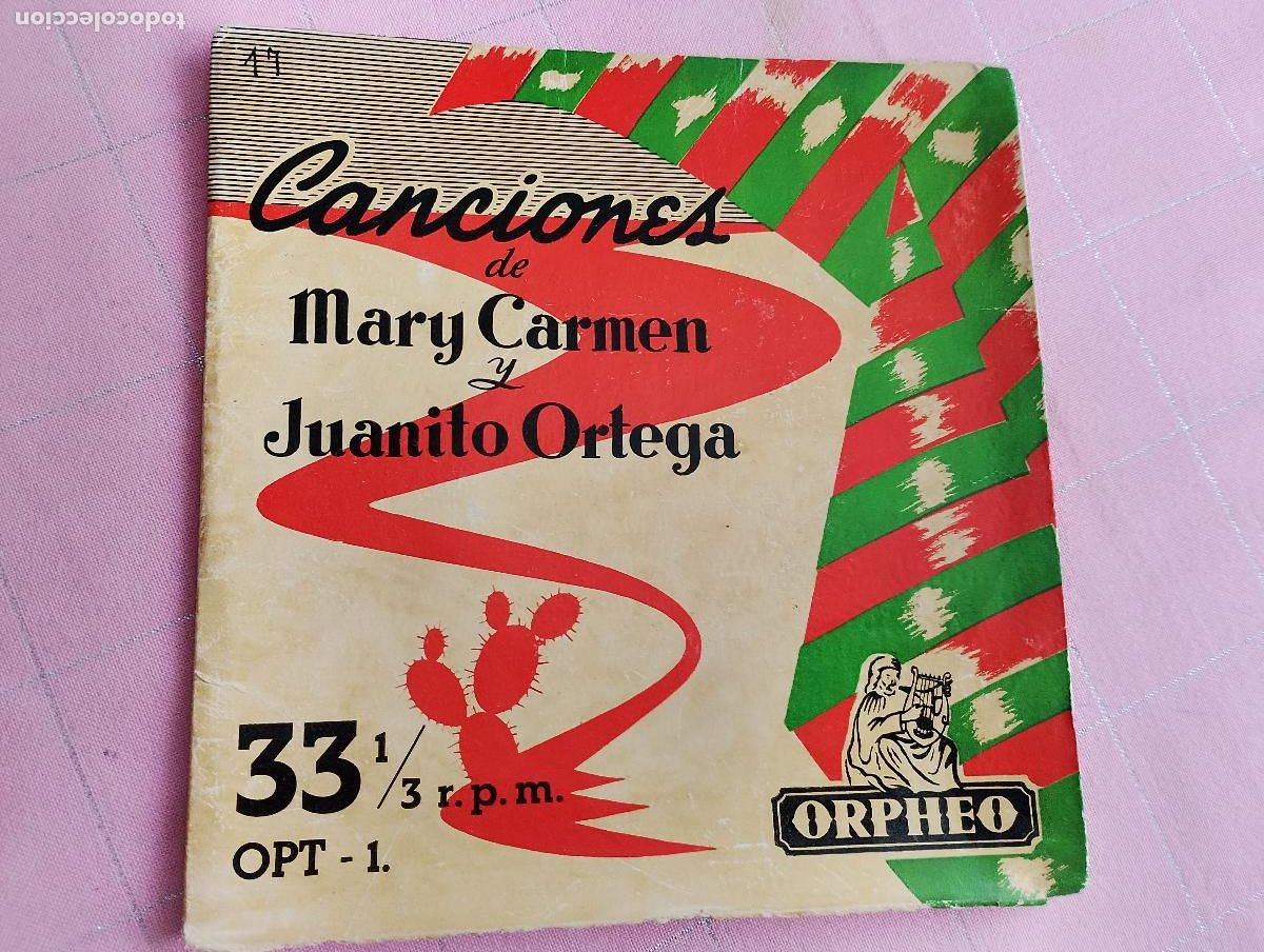 Discos de vinilo: Mary Carmen y Juanito Ortega &lrm;&ndash; Canciones De Mary Carmen Y Juanito Ortega