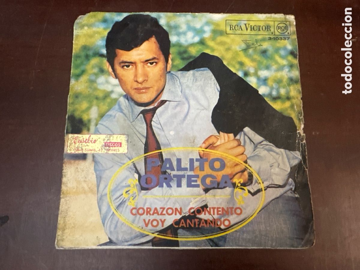Discos de vinilo: DISCO SINGLE, PALITO ORTEGA - CORAZON CONTENTO Y VOY CANTANDO, A&Ntilde;O 1968, RCA VICTOR
