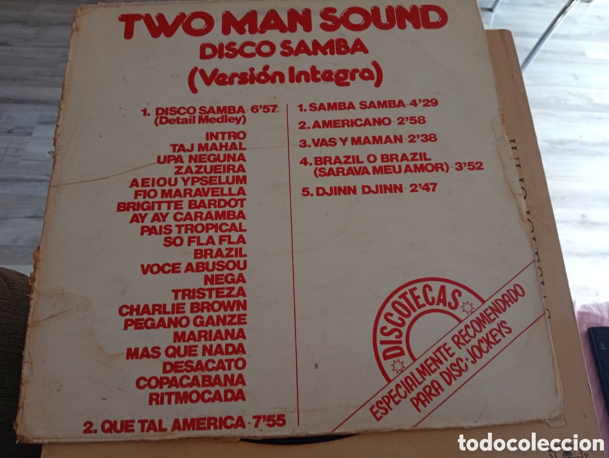 Discos de vinilo: Vinilo samba two man sound