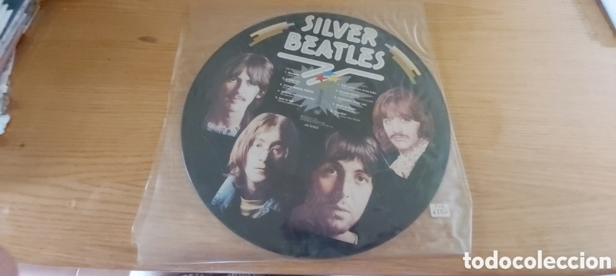 Discos de vinilo: Lp picture disc the beatles silver beatles