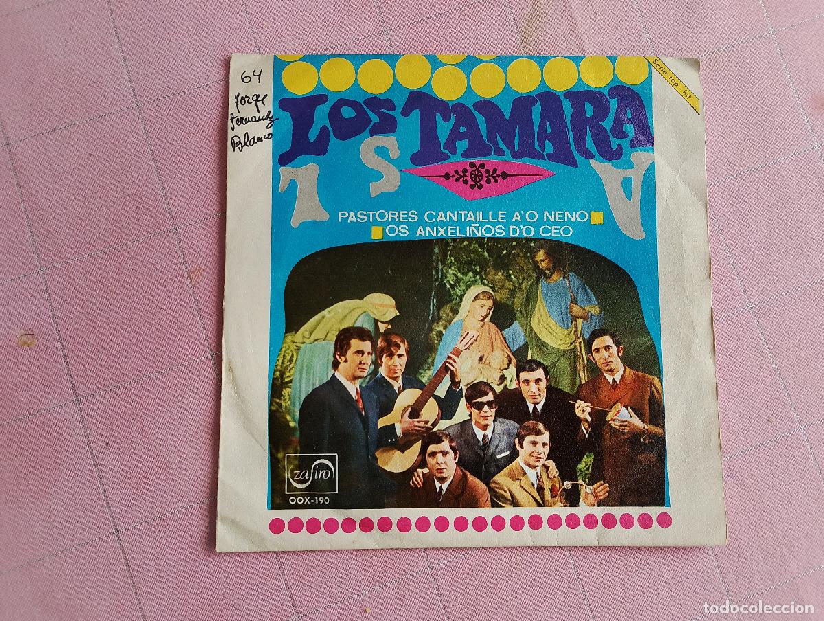Discos de vinilo: Los Tamara &ndash; Pastores Cantaille A O Neno / Os Anxeli&ntilde;os D'o Ceo