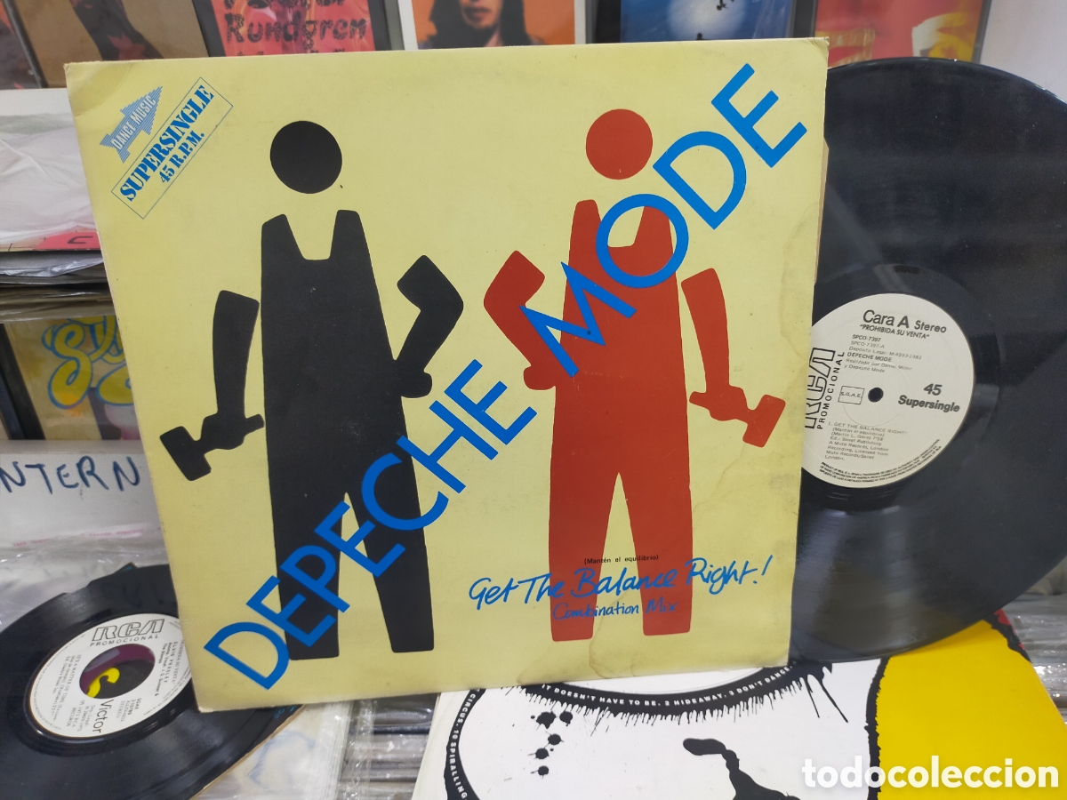 Discos de vinilo: Depeche mode maxi promocional get the balance right Espa&ntilde;a 1983