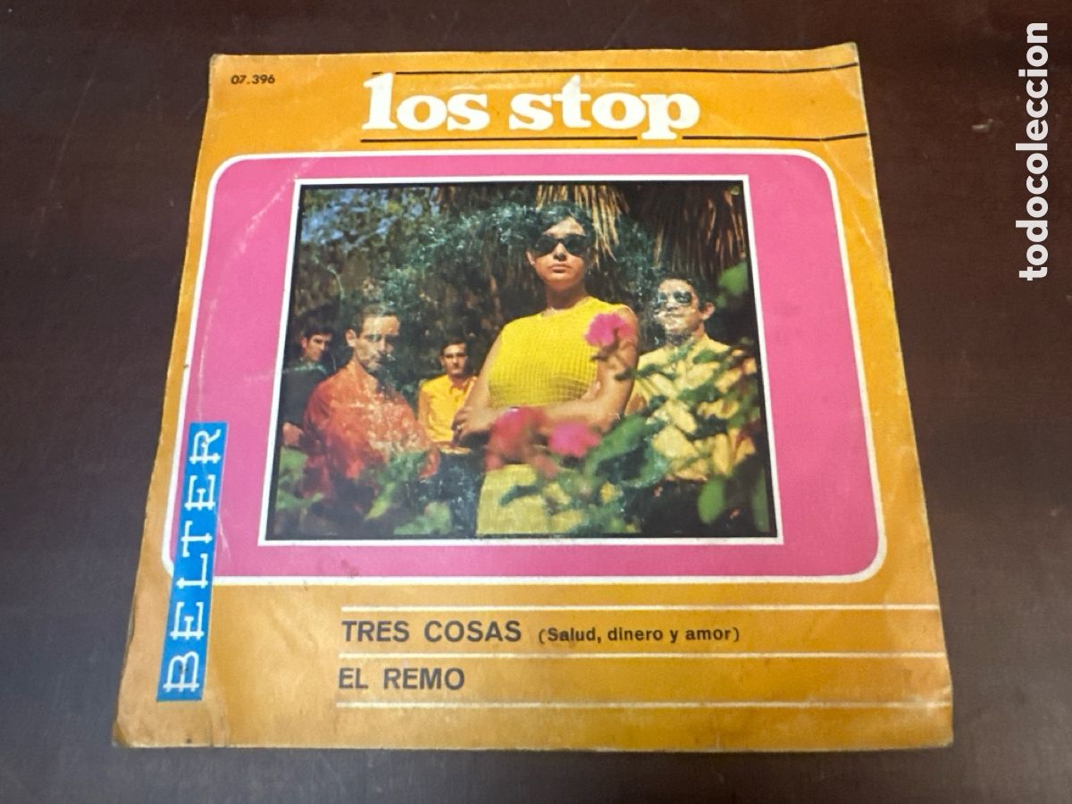 Discos de vinilo: LOS STOP - TRES COSAS - EL REMO - SINGLE - Foto 2