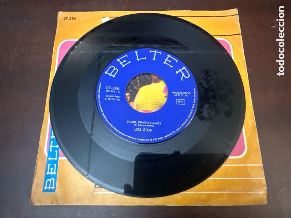 Discos de vinilo: LOS STOP - TRES COSAS - EL REMO - SINGLE - Foto 3