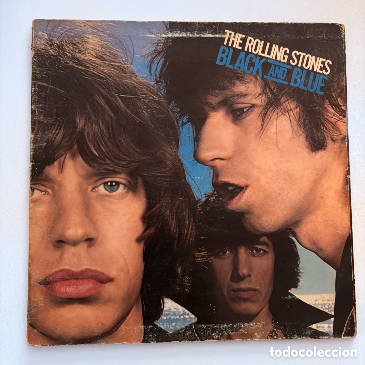 Discos de vinilo: LP The Rolling Stones &ndash; Black And Blue edicion inglesa de 1976