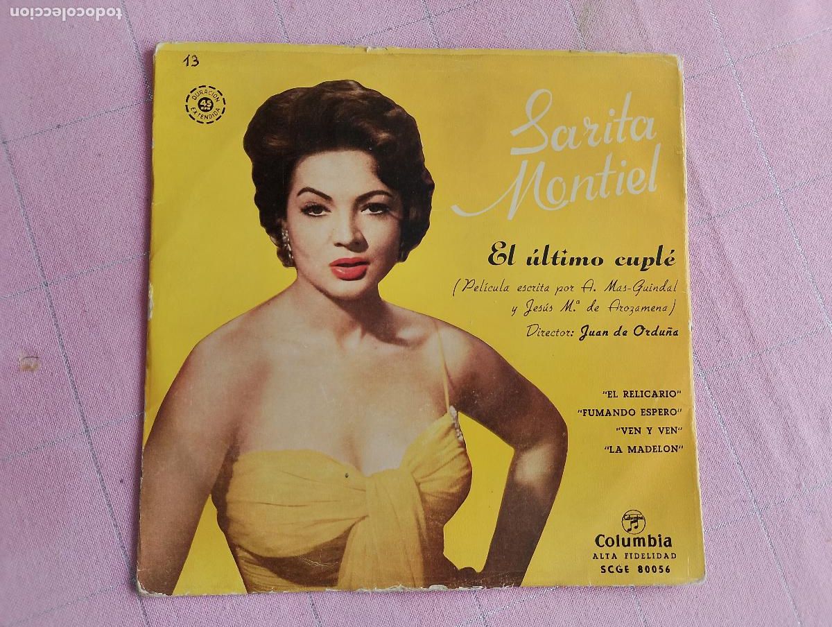 Discos de vinilo: Sarita Montiel &lrm;&ndash; El Ultimo Cupl&eacute;, El Relicario,Fumando Espero, ep + 2