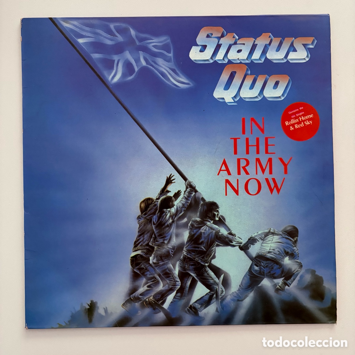 Discos de vinilo: LP Status Quo &ndash; In The Army Now edicion espa&ntilde;ola de 1986