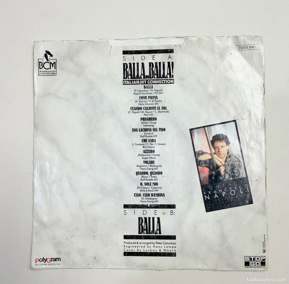 Discos de vinilo: Francesco Napoli - Balla Balla - Foto 2