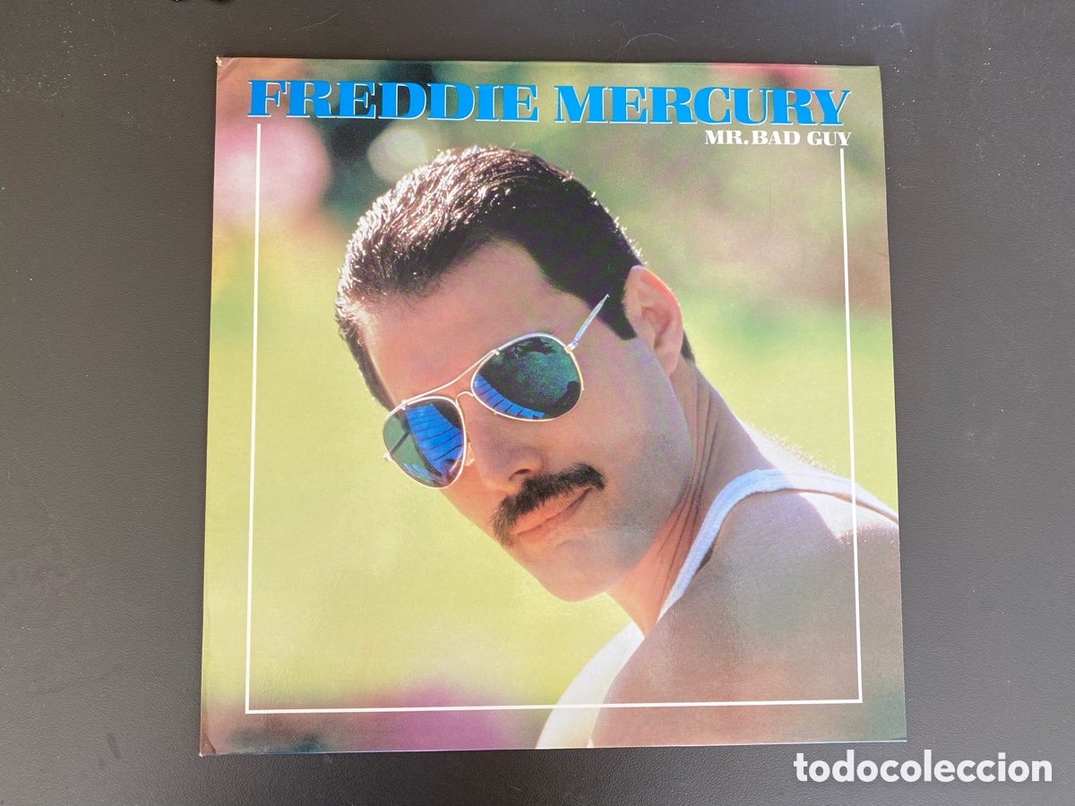 Discos de vinilo: LP Freddie Mercury - Mr. Bad Guy (1985) EDICI&Oacute;N PROMOCIONAL ESPA&Ntilde;A CBS S 86312 - RARO Con Encarte