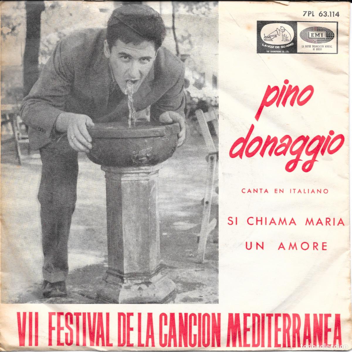 Discos de vinilo: Pino Donaggio. 2 Singles + 1 EP A&ntilde;os 60 ver fotos para saber las canciones
