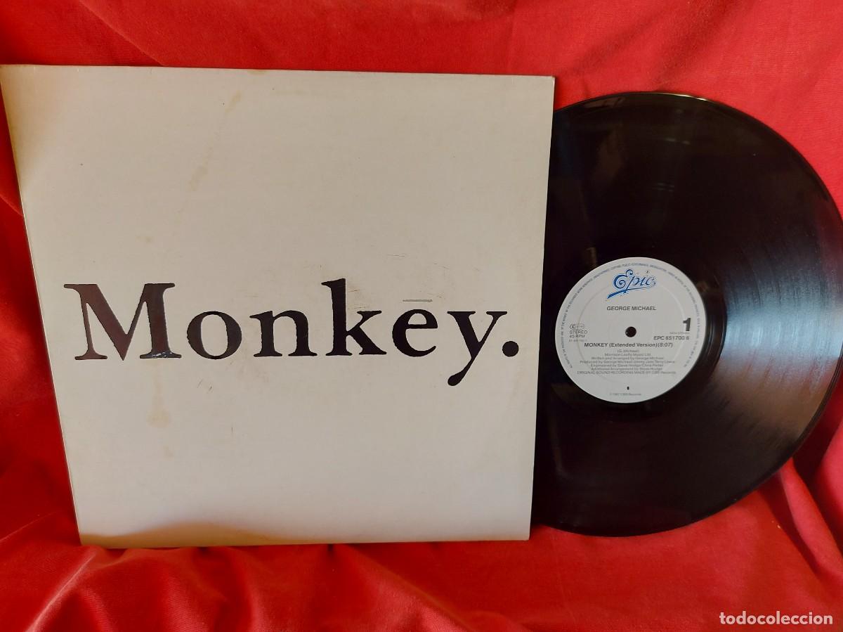 Discos de vinilo: , MAXI SINGLE MONKEY GEORGE MICHAEL 1988 ) ( PEDIDOS MINIMOS 10 &euro; ) CAJA N.&ordm; 3 - LP