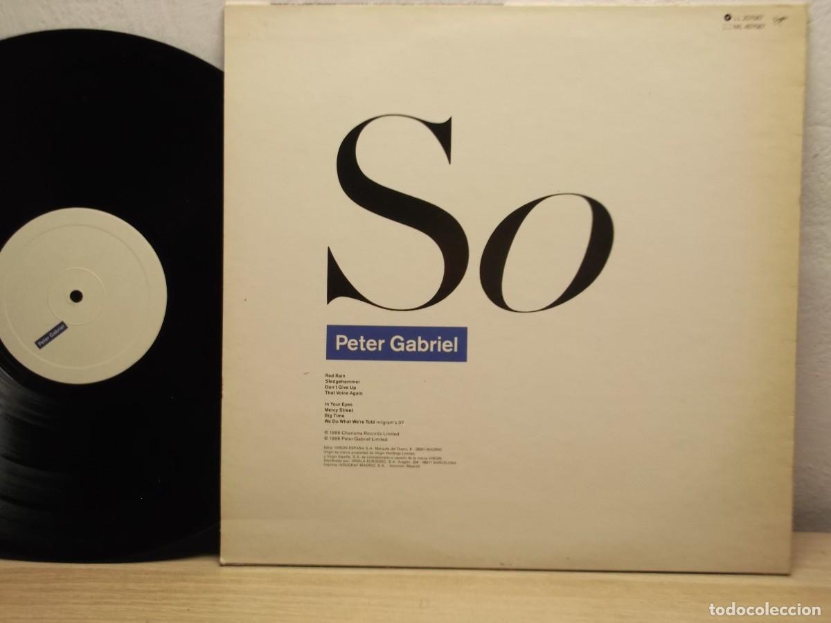 Discos de vinilo: Peter Gabriel &ndash; So LP 1986 - Foto 2