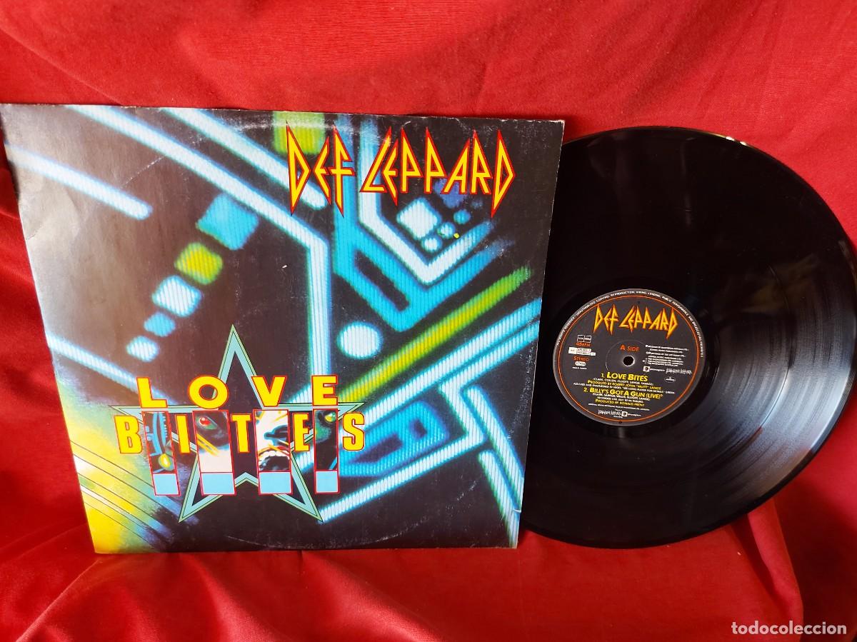 Discos de vinilo: MAXI SINGLE DEF LEPPARD ,LOVE BITES 1988 ( PEDIDOS MINIMOS 10 &euro; ) CAJA N.&ordm; 3 - LP
