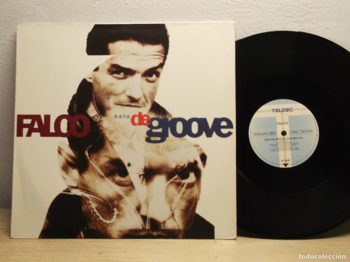 Discos de vinilo: Falco &ndash; Data De Groove MAXI 45 RPM LP GERMANY