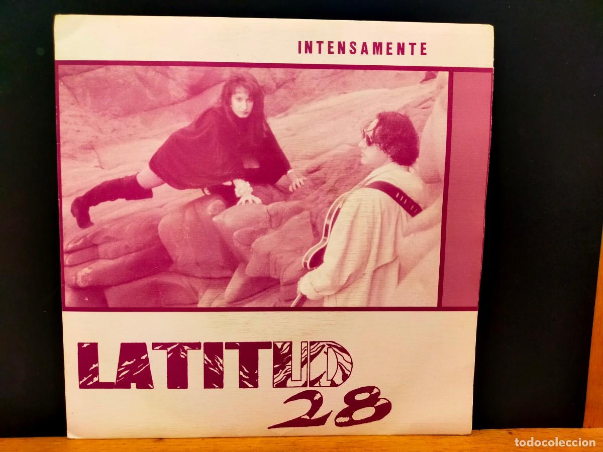 Discos de vinilo: LATITUD 28. INTENSAMENTE. AMANTIS RECORDS. 2 TEMAS. INTENSAMENTE - ESCALERA DE ARENA. 1991