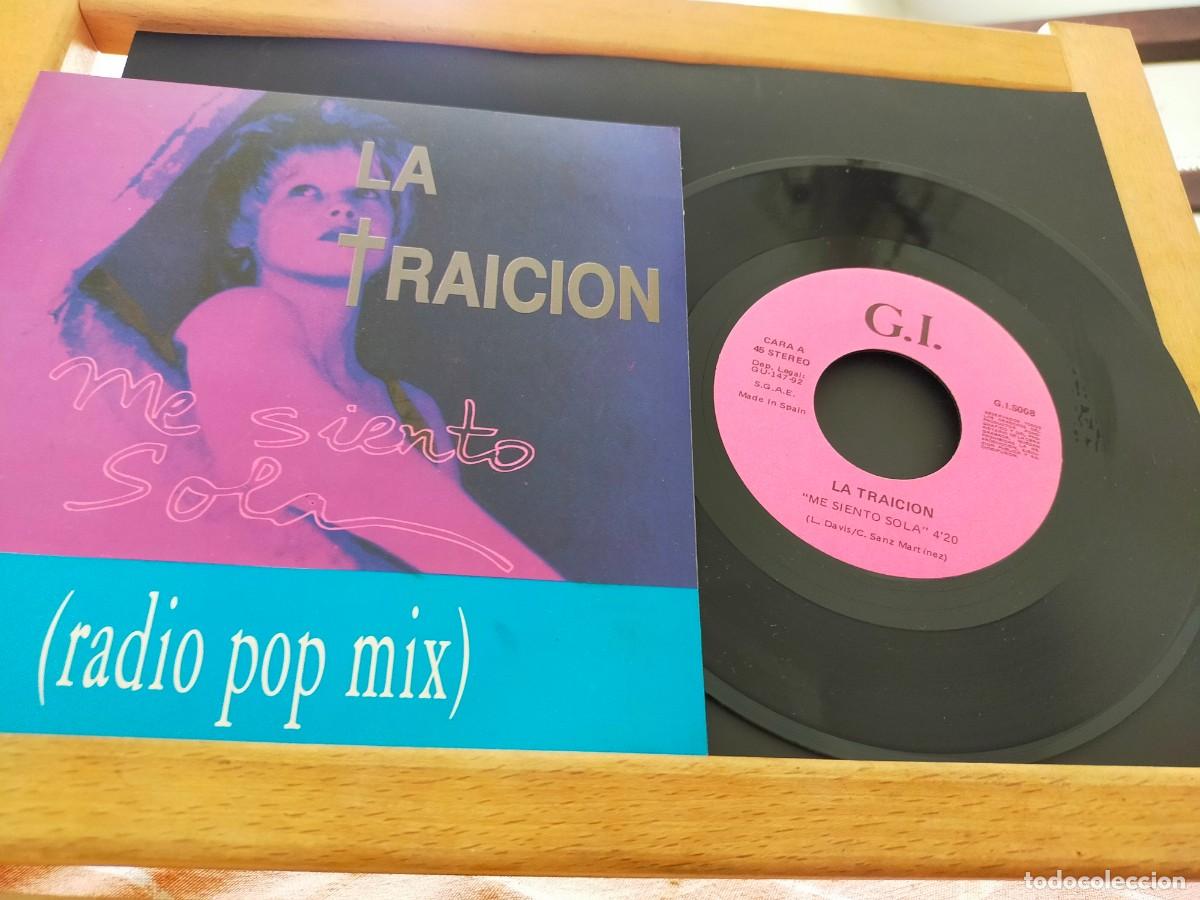Discos de vinilo: LA TRAICI&Oacute;N. ME SIENTO SOLO (RADIO POP MIX). GRABACIONES INCONTROLADAS. 1 TEMA. 1992