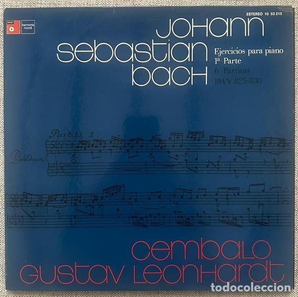 Discos de vinilo: Johann Sebastian Bach, Gustav Leonhardt &ndash; Ejercicios Para Piano 1a Parte & Partitas BWV 825-830