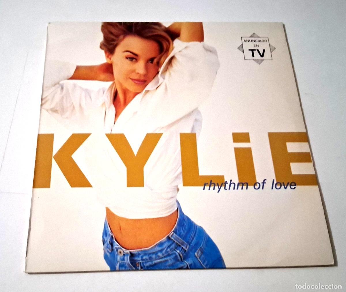 Discos de vinilo: KYLIE MINOGUE &rdquo;RHYTHM OF LOVE&rdquo; LP VINYL 12&rdquo; VG/MBE VG/MBE +LETRAS
