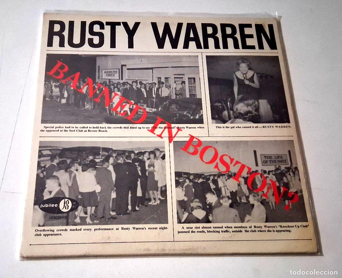 Discos de vinilo: RUSTY WARREN &rdquo;BANNED IN BOSTON&rdquo; LP VINYL 12&rdquo; VG/MBE G/BE