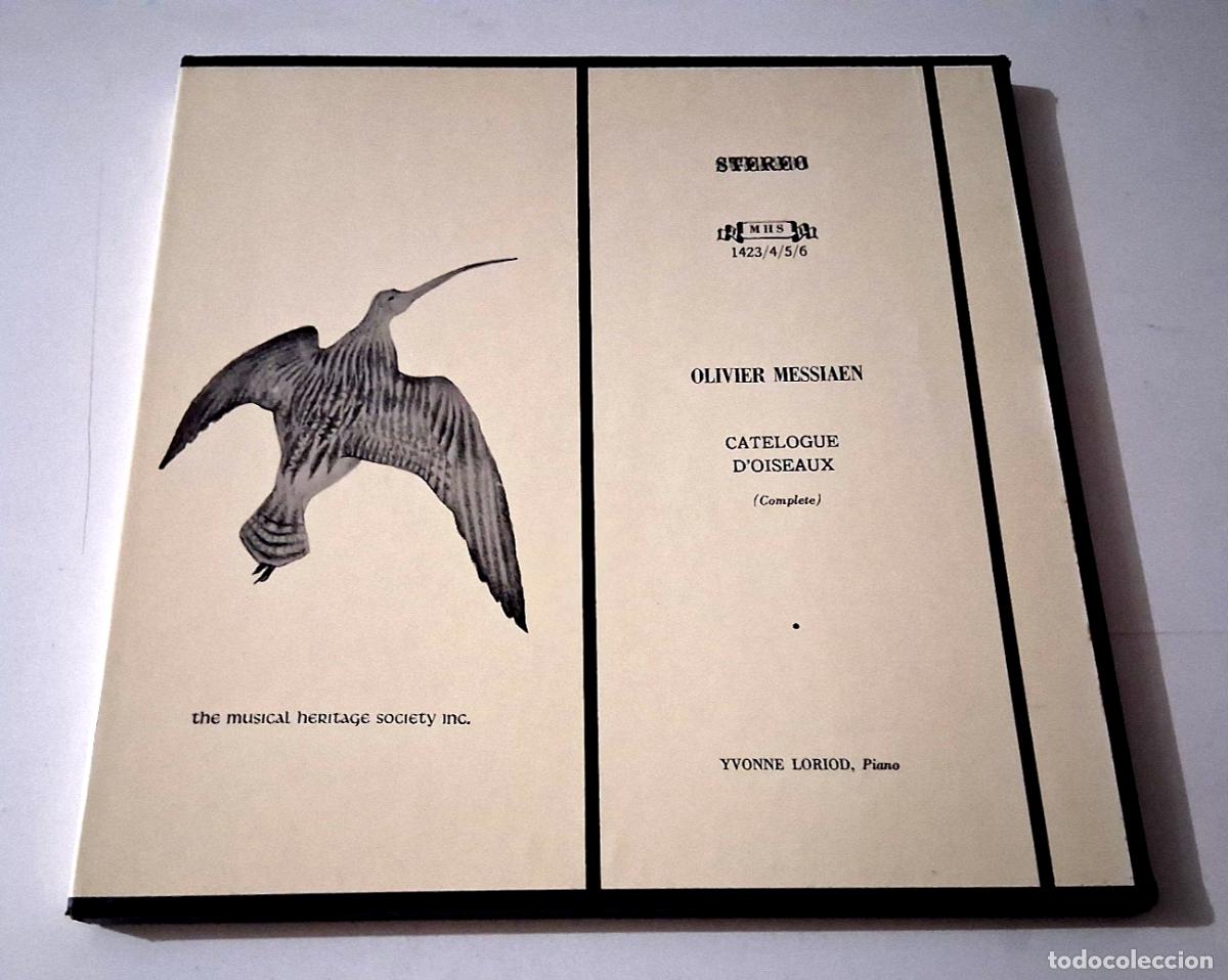 Discos de vinilo: YVONNE LORIOD &rdquo;OLIVIER MESSIAEN CATELOGUE D'OISEAUX&rdquo; 4LP BOX SET LP VINYL 12&rdquo; VG