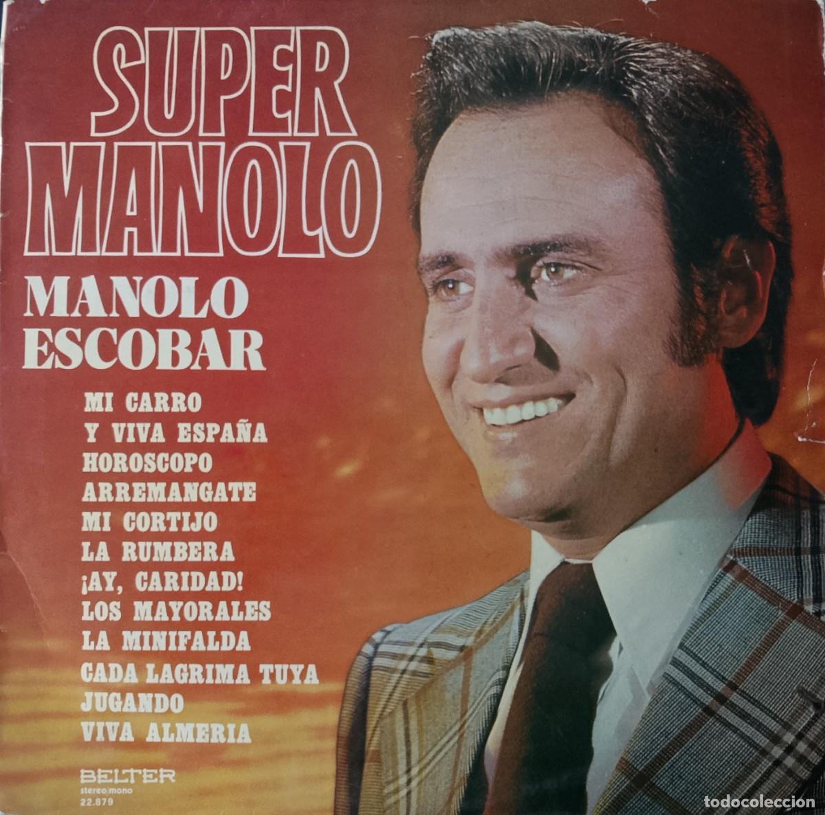 Discos de vinilo: Manolo Escobar - S&uacute;per Manolo - Vinilo LP.