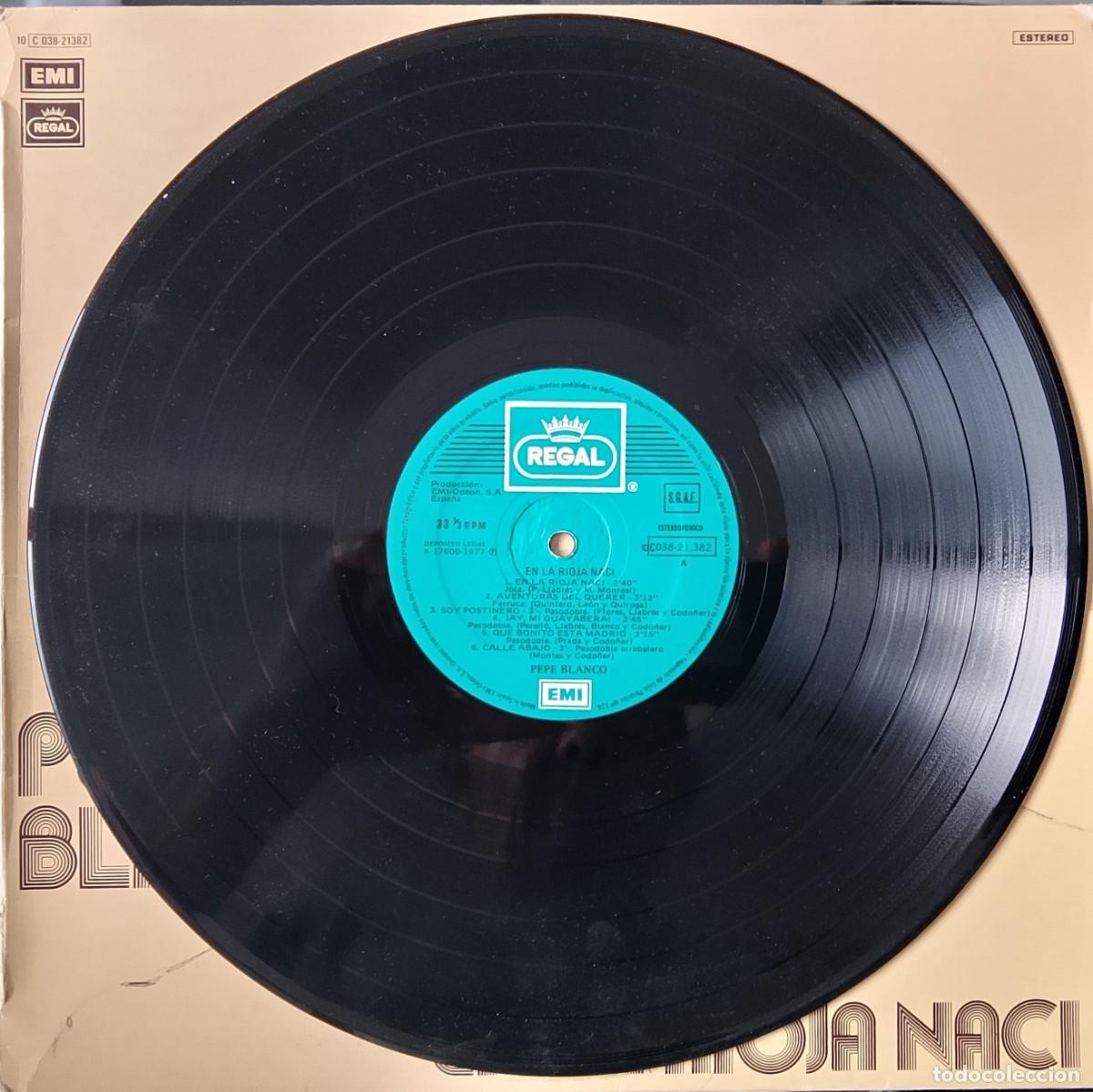 Discos de vinilo: Pepe Blanco. En La Rioja nac&iacute;. Vinilo LP. - Foto 3