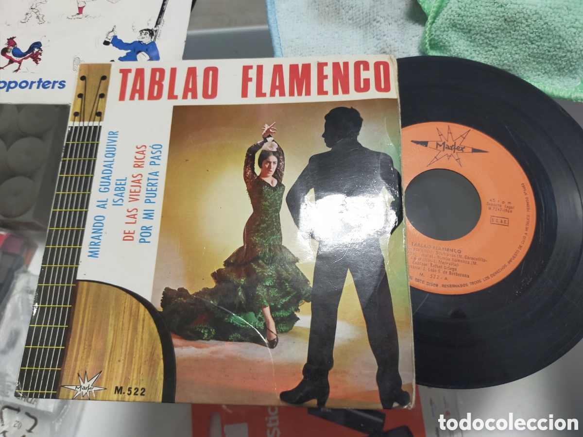 Discos de vinilo: Tablao flamenco ep Rafael ortega mirando al Guadalquivir + 3 1964