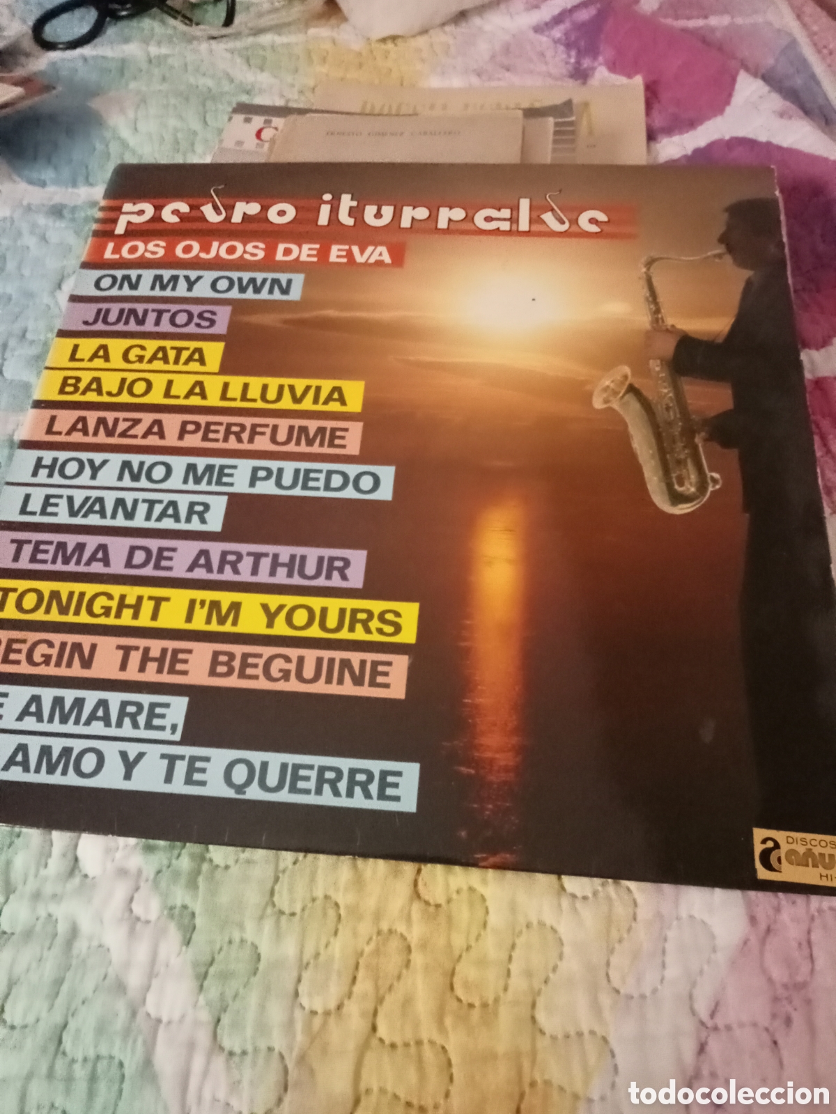 Discos de vinilo: Pedro Iturralde los ojos de eva