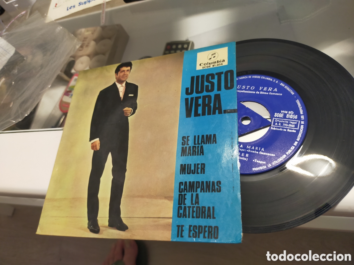 Discos de vinilo: Justo vera ep se llama maria + 3 1965
