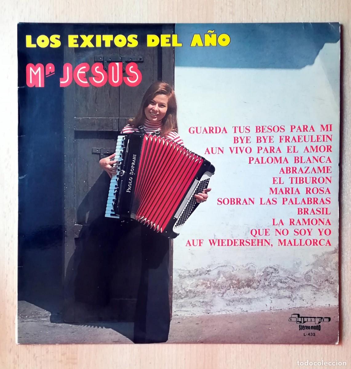 Discos de vinilo: Los &eacute;xitos del a&ntilde;o - Mar&iacute;a Jes&uacute;s y su acorde&oacute;n - Olympo L-433 - 1976