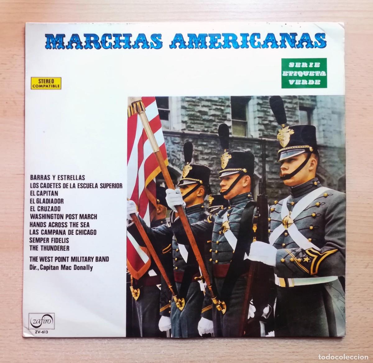 Discos de vinilo: Marchas Americanas - The West Point Military Band - Zafiro ZV-613