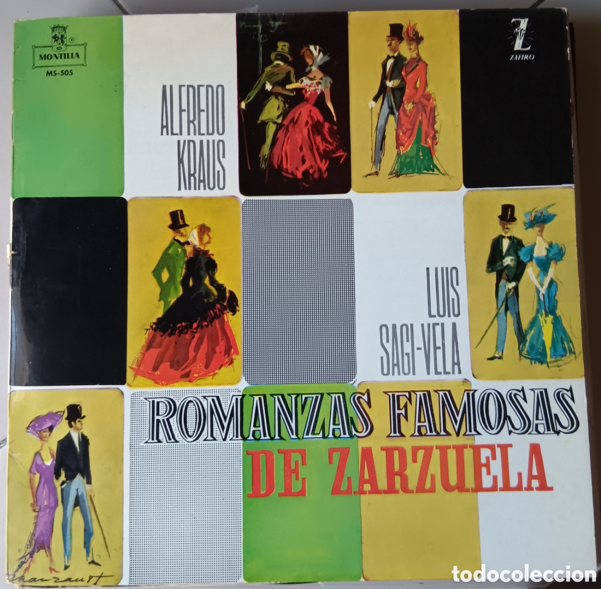 Discos de vinilo: MUSICA GOYO ● LP ● ALFREDO KRAUS ● LUIS SAGI-VELA ● ROMANZAS FAMOSAS ZARZUELA ● AA99 X0224 ●