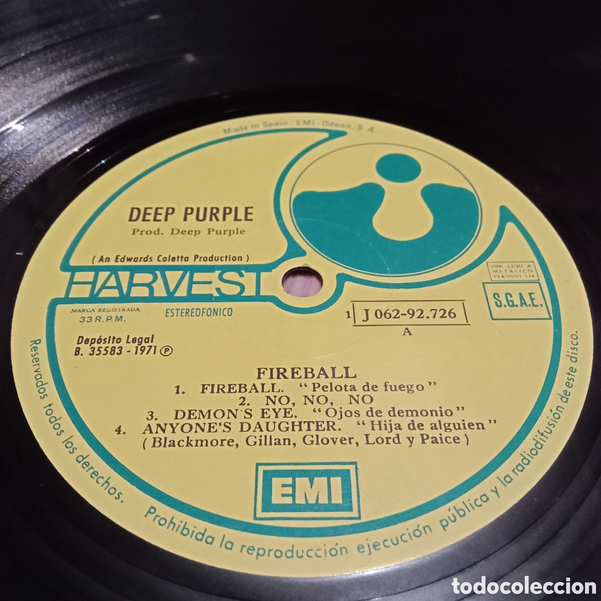 Discos de vinilo: DEEP PURPLE - FIREBALL - LP - Foto 4