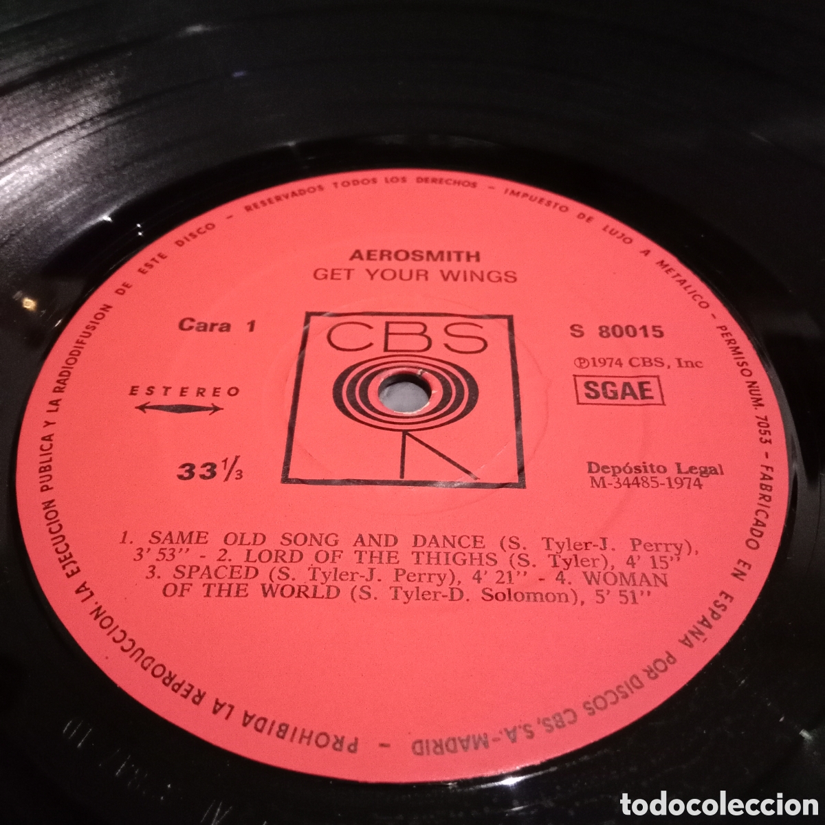 Discos de vinilo: AEROSMITH - GET YOUR WINGS - LP - Foto 4