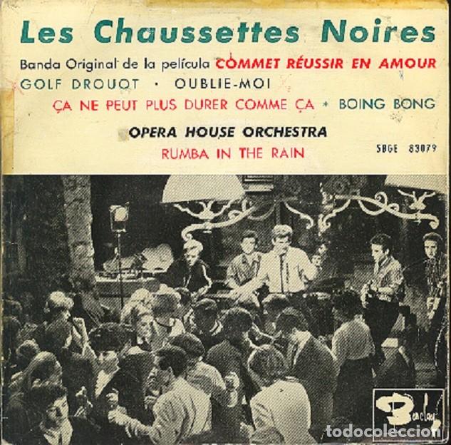 Discos de vinilo: Les Chaussettes Noires &ndash; Golf drouot; Oublie-moi; Rumba in the rain+2 &ndash; BARCLAY 83079 &ndash; 1963