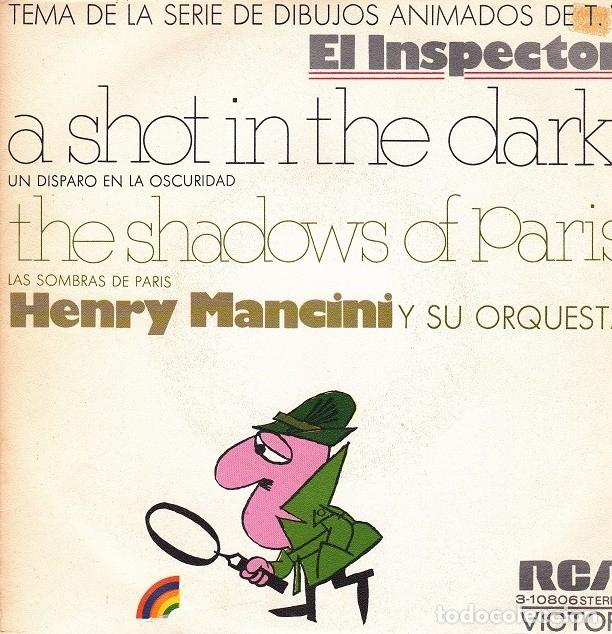 Discos de vinilo: Henry Mancini &ndash; A shot in the dark; The shadows of Paris &ndash; RCA 3-10806 (PROMO) &ndash; 1972