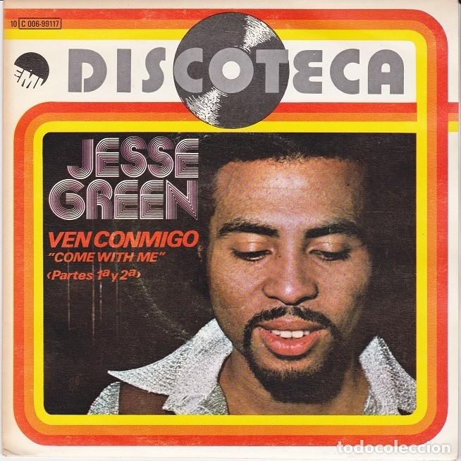 Discos de vinilo: Jesse Green &ndash; Come with me (instrumental y vocal) &ndash; EMI 99 117 &ndash; 1977