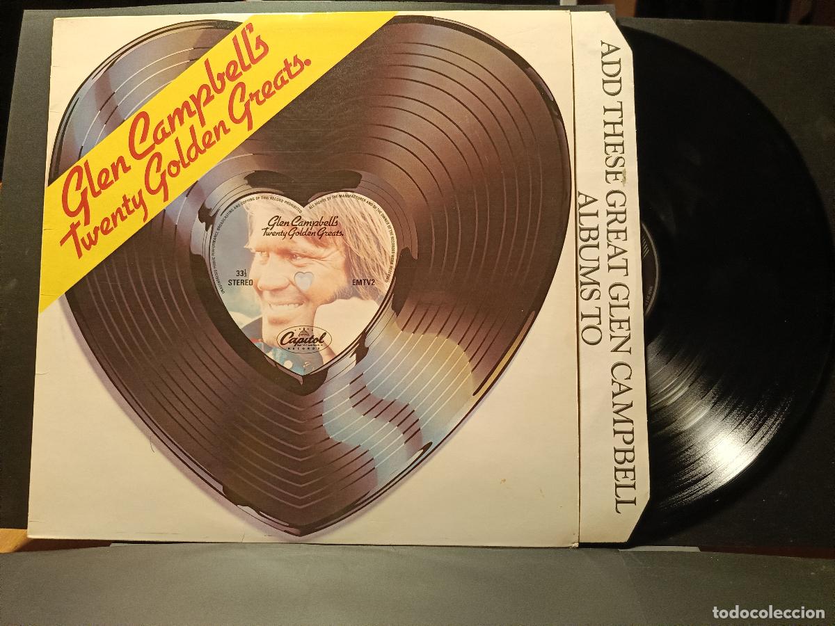 Discos de vinilo: GLEN CAMPBELL TWENTY GOLDEN GREATS LP UK 1976 PDELUXE